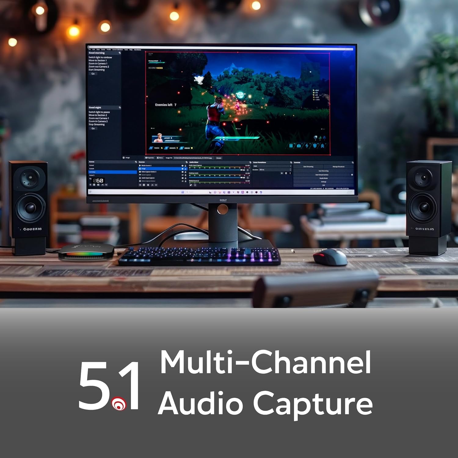4K60 Capture Card with HDMI 2.1, Low Latency, 4K144/4K120 Passthrough, Game Capture Device for PS5, PS5 Pro, Xbox, Switch, Streaming on Twitch, OBS on Mac & PC, GC553G2 Live Gamer Ultra 2.1