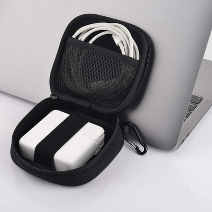 Small Travel Carrying Storage Organizer Bag Case Pouch Compatible with Magsafe Power Adapter, Laptop Accessories Cables, Cords, USB Drives, Earphones