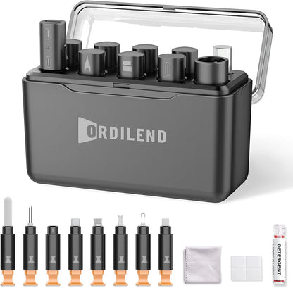 for Iphone Cleaning Kit for Charging Port Cleaner, Cleaner Kit for Airpod Multi-Tool Iphone Cleaner Repair Lightning Cable for Ipad Connector Airpod Speaker Compact Portable with Storage Case