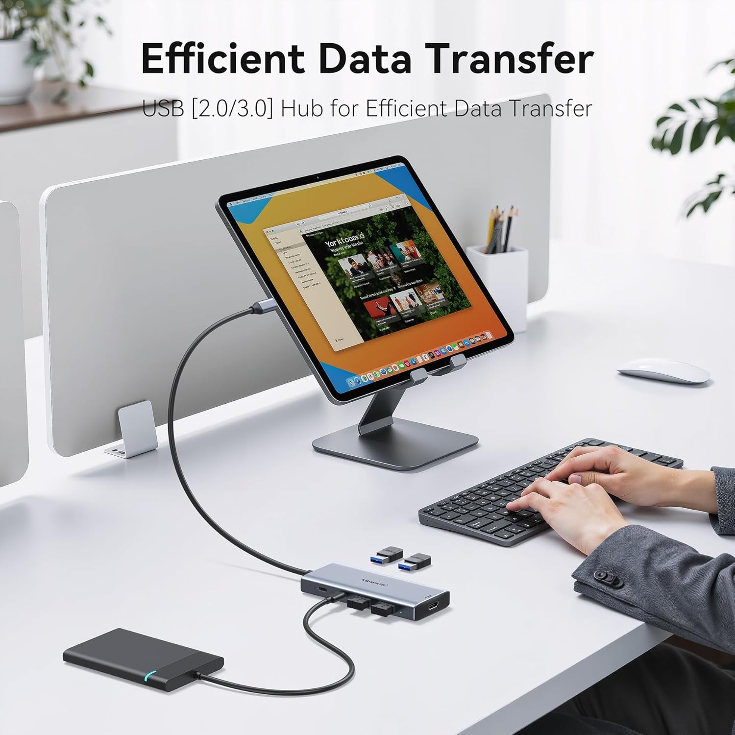 USB C Hub Multiport Adapter for Macbook Pro/Air, 9 in 1 USB C Dongle Dock Mac HDMI Adapter Compatible for Ipad Pro,Imac,Dell Xps,Thinkpad(4K@60Hz HDMI,SD/TF Card Reader,100W PD, 5 USB Ports)