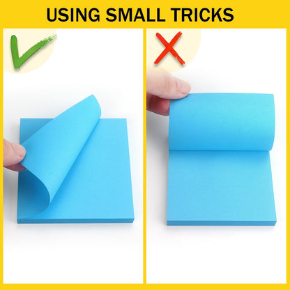 8 Pads Sticky Notes 3X3 Self-Stick Notes 8 Bright Multi Colors Purple Sticky Notes, 85 Sheet/Pad