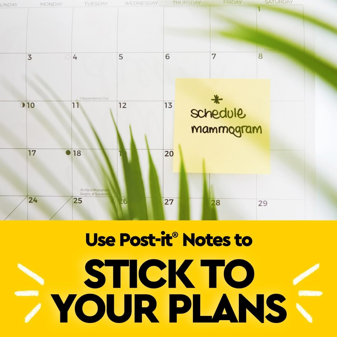 Notes, 3 in X 3 In, 18 Sticky Notes Pads, 100 Sheets per Pad, the Iconic Canary Yellow Note, School Supplies and Oﬃce Products