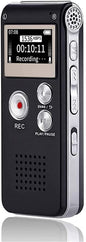 Digital Voice Recorder 16GB Voice Recorder with Playback for Lectures - USB Rechargeable Dictaphone Upgraded Small Tape Recorder Device