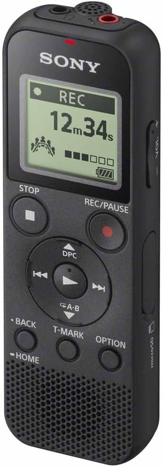 ICD-PX370 Mono Digital Voice Recorder with Built-In USB Voice Recorder,Black