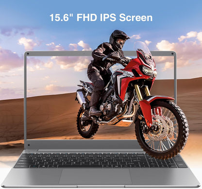 15.6" Windows 11 Laptop, Intel Core I3-5005U, 16GB RAM, 512GB SSD, FHD IPS Display, 2.4G/5G Wifi, BT5.0, RJ45, Webcam, Long Battery Life - for Work, Study, and Entertainment