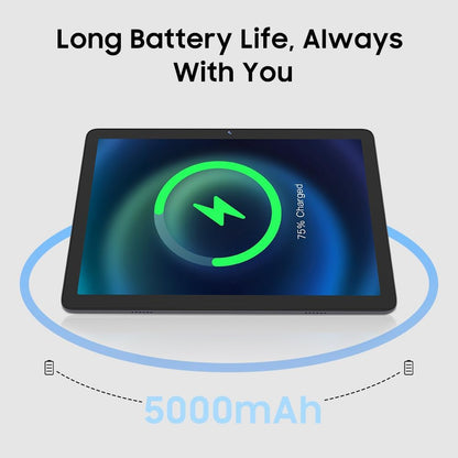 10" Tablet, 2025 Android 14 with Octa-Core Processor, 8GB&64GB Storage(Expand to 512GB), Metal Casing Upgrade, Dual Camera, Wifi 6&Bth 5, 5000Mah Battery