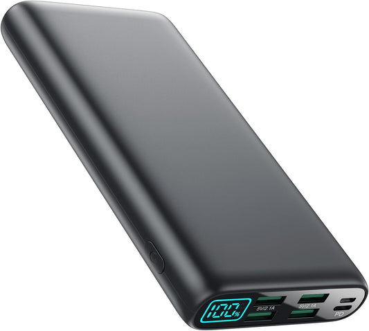 Portable Charger 38800Mah,Lcd Display Power Bank,5 USB Outputs Battery Pack Backup, USB-C In&Out Dual Input Phone Charging Compatible with Iphone 16/15/14/13 Pro/12,Android Samsung Galaxy Pixel Nexus