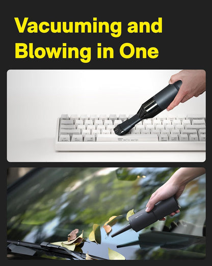 Handheld Vacuum Cleaner Cordless, Desk Vacuum Cleaner Compressed Electric Air Duster 15000Pa Suction, 4-In-1 Portable Vortex Vacuum Dust Buster Air Blower for Computer, Keyboard