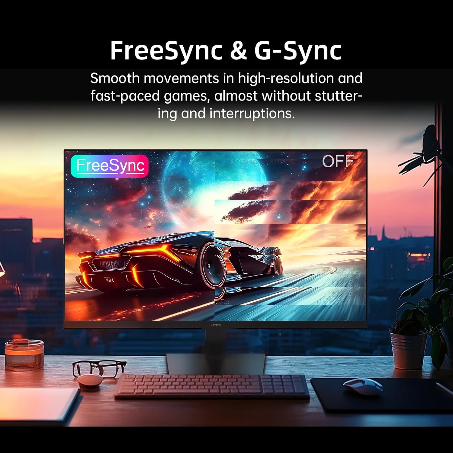 24 Inch Monitor - 1080P Monitor, 100Hz Freesync Gaming Monitor with HDR10,VESA Mountable, Adjustable Tilt, Zeroframe Design, Hdmi,Vga,Earphone Ports, PC Monitor Work Monitor for Office, H24V13