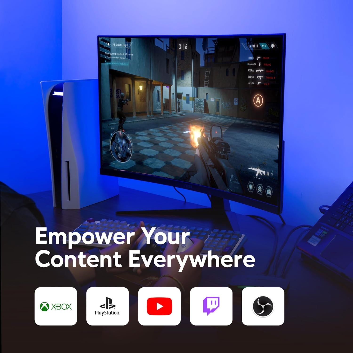 4K60 Capture Card with HDMI 2.1, Low Latency, 4K144/4K120 Passthrough, Game Capture Device for PS5, PS5 Pro, Xbox, Switch, Streaming on Twitch, OBS on Mac & PC, GC553G2 Live Gamer Ultra 2.1