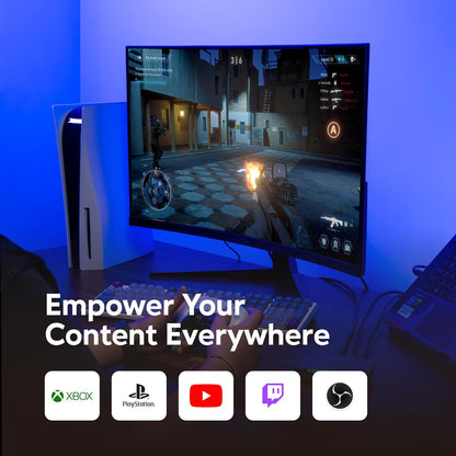 4K60 Capture Card with HDMI 2.1, Low Latency, 4K144/4K120 Passthrough, Game Capture Device for PS5, PS5 Pro, Xbox, Switch, Streaming on Twitch, OBS on Mac & PC, GC553G2 Live Gamer Ultra 2.1