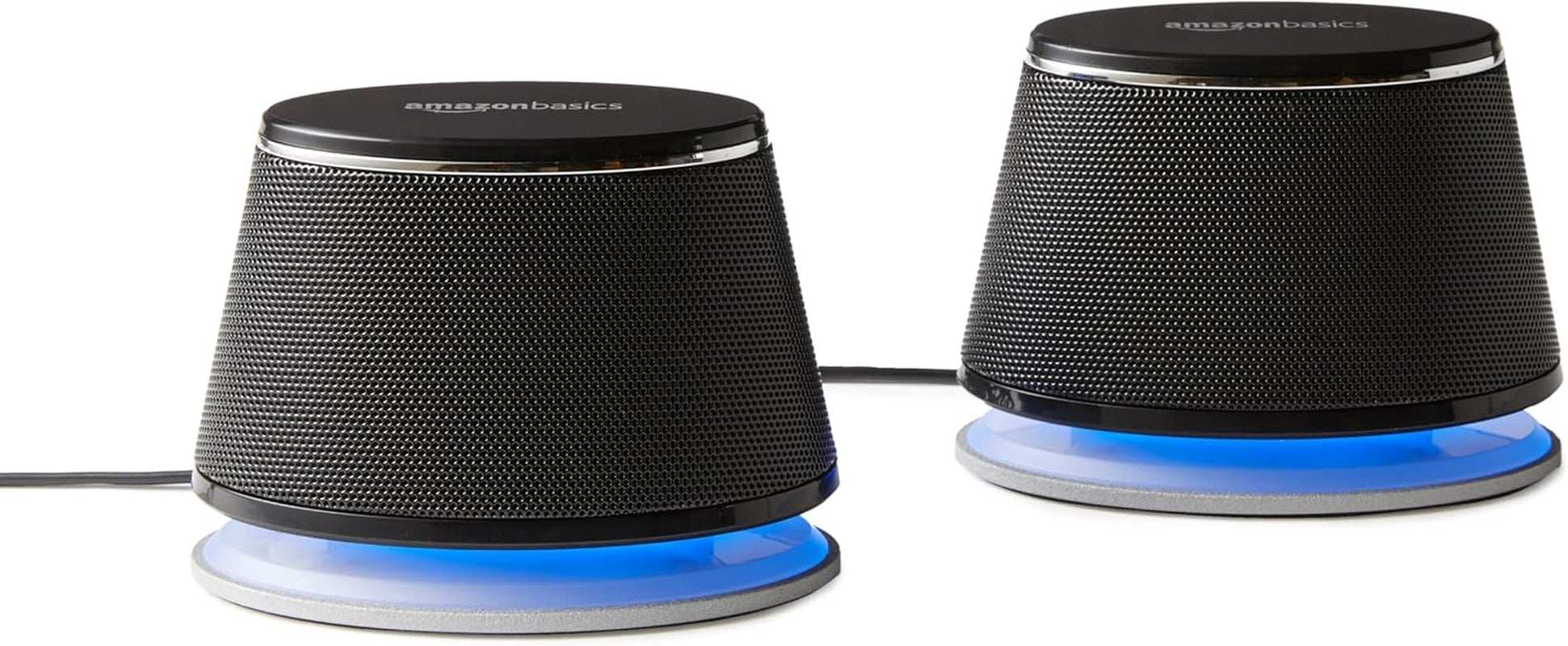 Stereo 2.0 Speakers for PC or Laptop, 3.5Mm Aux Input, Usb-Powered, 1 Pair, Black