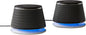 Stereo 2.0 Speakers for PC or Laptop, 3.5Mm Aux Input, Usb-Powered, 1 Pair, Black