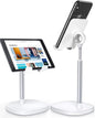 Cell Phone Stand Adjustable for Iphone Phone Holder for Desk, Office Desk Accessories PC Gaming Gifts for Her Kitchen Gadgets Clearance Essentials Fit Otterbox Case Switch Ipad Air Tablet 4-10In
