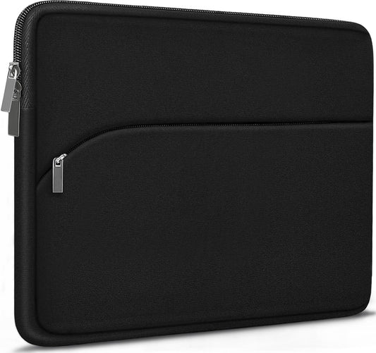 Laptop Sleeve Case 15.6 Inch, Durable Portable Monitor Protective Cover with Front Pocket, Traveling Computer Carrying Bag Laptop Sleeve Compatible for HP, Dell, Asus, Lenovo, Black