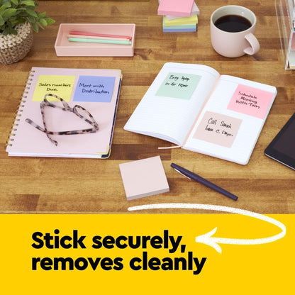 Notes, 3 in X 3 In, 18 Sticky Notes Pads, 100 Sheets per Pad, the Iconic Canary Yellow Note, School Supplies and Oﬃce Products