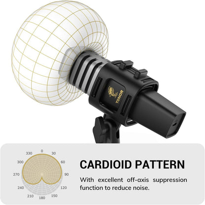 USB Microphone for PC, Cardioid Condenser Computer Mic with Tripod Stand, Pop Filter, Shock Mount for Gaming, Streaming, Podcasting, Youtube