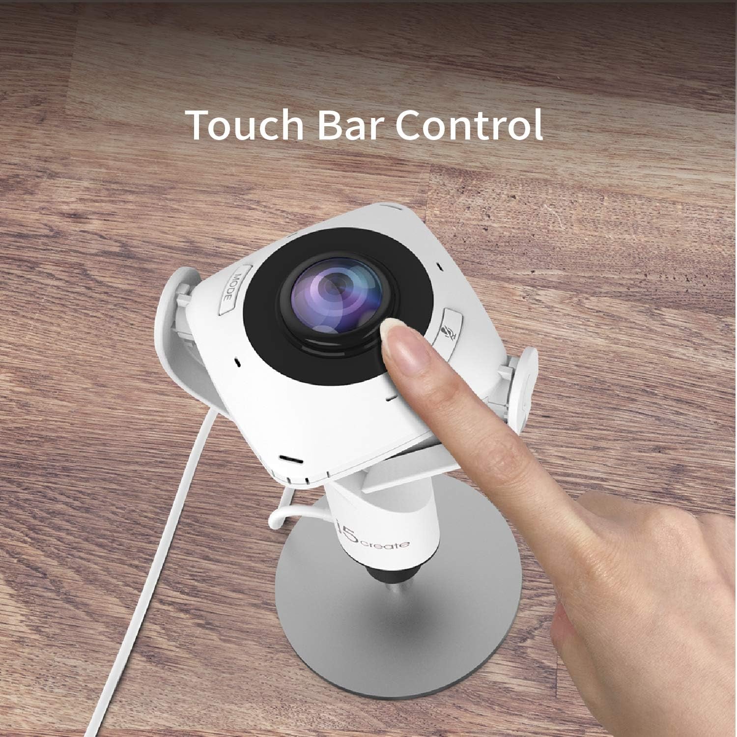 360 Degree All around Meeting Webcam - 1080P HD Video Conference Camera with High Fidelity Microphone, USB-C | for Video Conferencing, Online Classes, and Collaboration (JVCU360)