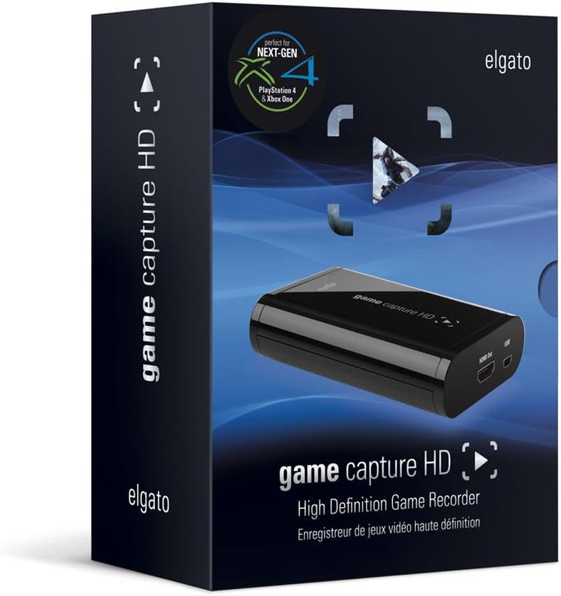 Game Capture HD - Xbox and Playstation High Definition Game Recorder for Mac and PC, Full HD 1080P