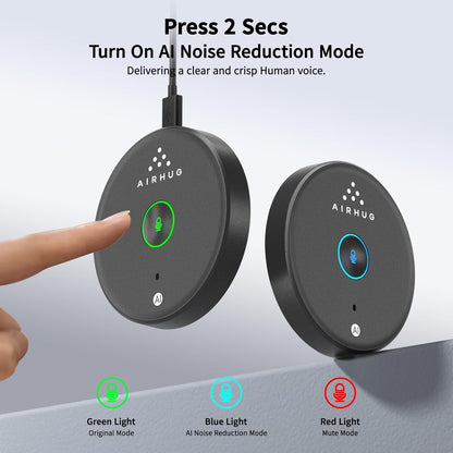 USB Microphone,Desktop Computer Mic, Mute Button with LED Indicator,Ai Noise Reduction,Plug & Play Omnidirectional Condenser PC Laptop Mics,For Online Calls/Class/Recording Video