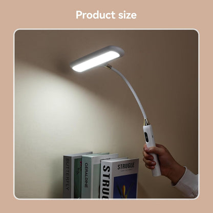 LED Desk Lamp 6778B - Touch Control, Adjustable 2700-7000K Color Temperature, 700 Lumens, 360° Flexible Gooseneck, USB-C Charging, 2.5Hrs Cordless, Eye-Caring Light (White)