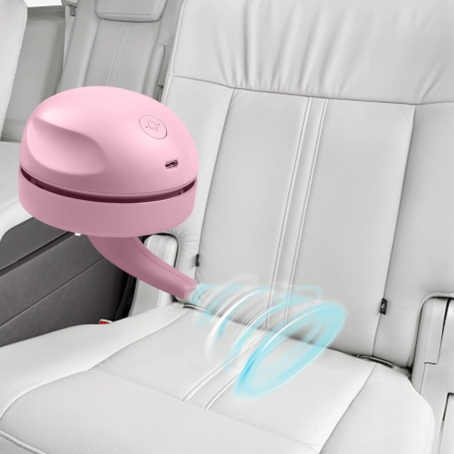 Portable Desktop Vacuum Cleaner, USB Charging, Pink, Best for Cleaning Dust, Crumbs, Piano, Computer, Car Etc.