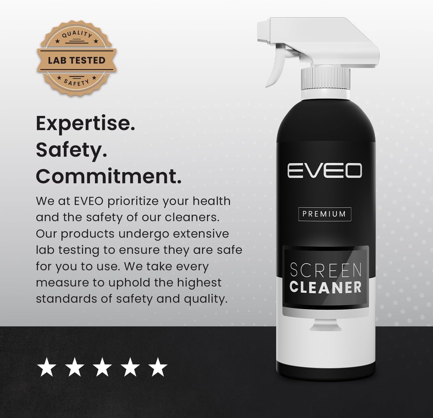 ® Screen Cleaner Spray Kit (Streak-Free) TV Screen Cleaner for Smart TV, LCD, LED, OLED | Computer Screen Cleaner Spray and Wipe Microfiber Cloth for TV, Monitor, Laptop, Ipad, Car & More - 1 Pack