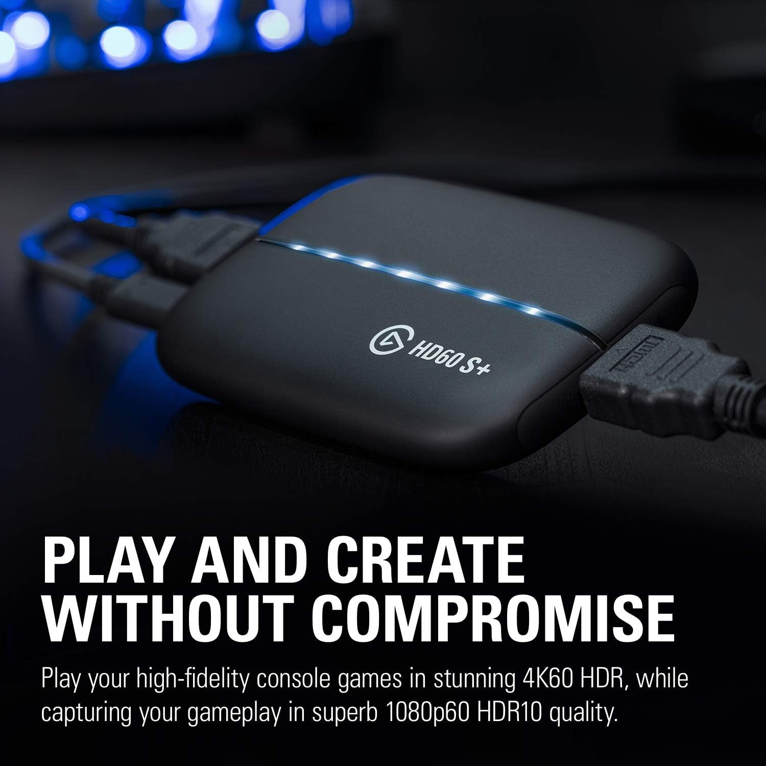 HD60 S+, External Capture Card, Stream and Record in 1080P60 HDR10 or 4K60 HDR10 with Ultra-Low Latency on PS5, Ps4/Pro, Xbox Series X/S, Xbox One X/S, in OBS and More, Works with PC and Mac