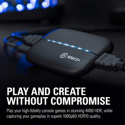 HD60 S+, External Capture Card, Stream and Record in 1080P60 HDR10 or 4K60 HDR10 with Ultra-Low Latency on PS5, Ps4/Pro, Xbox Series X/S, Xbox One X/S, in OBS and More, Works with PC and Mac
