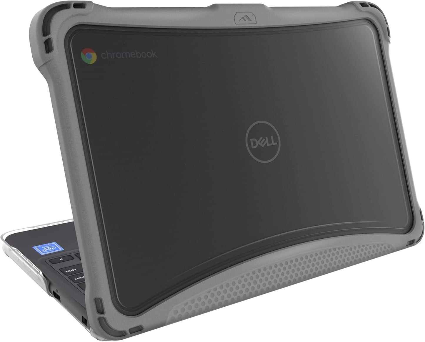 EXO Hard Shell Laptop Case ONLY Fits Dell 3110/3100 11 Inch Chromebook Clamshell- Protective Cover for Kids Devices in School and at Home, Office or Personal Use-Gray.
