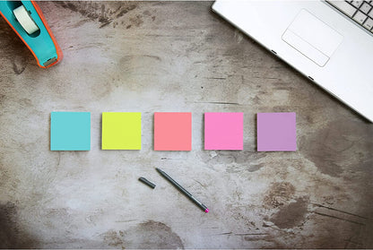 Super Sticky Notes, 24 Sticky Note Pads, 3 X 3 In., School Supplies, Office Products, Sticky Notes for Vertical Surfaces, Monitors, Walls and Windows, Supernova Neons Collection