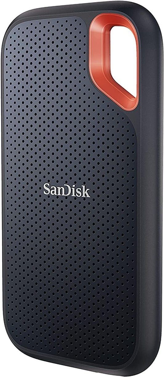 1TB Extreme Portable SSD - up to 1050Mb/S, USB-C, USB 3.2 Gen 2, IP65 Water and Dust Resistance, Updated Firmware - External Solid State Drive - SDSSDE61-1T00-G25