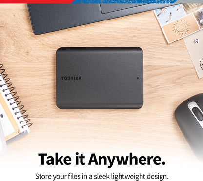 Canvio Basics 4TB Portable External Hard Drive USB 3.0, Black - HDTB540XK3CA
