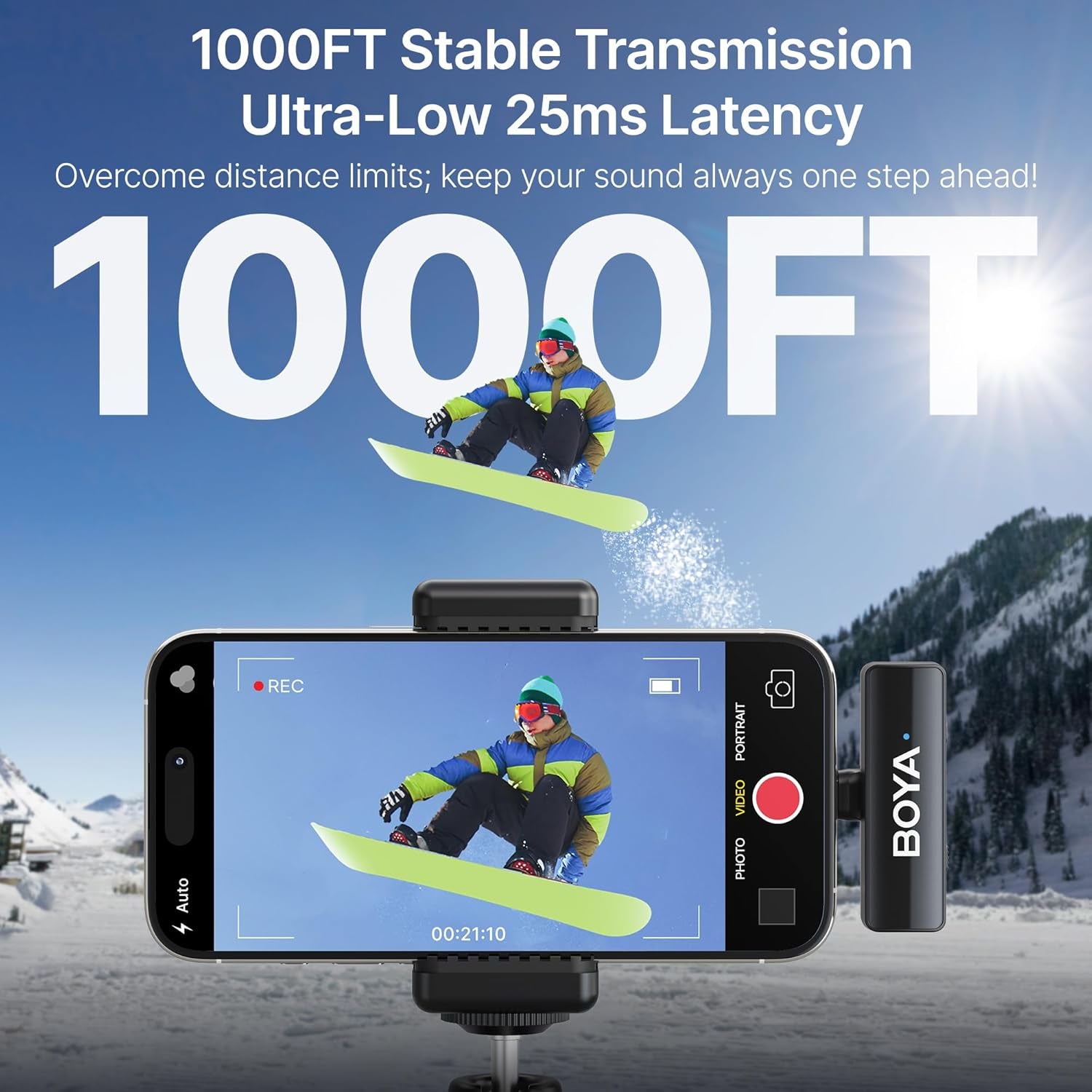 LINK 2 Wireless Lavalier Microphone for Iphone Camera Android, Mini Lapel Micophone Wireless, 48 Khz 24 Bit, 6Mm Mic, 1000Ft, 30H Use, Noise Cancelling, Clip on Mic Usb-C/Lightning/3.5Mm TRS