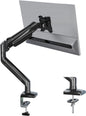 Single Monitor Desk Mount, 13 to 34 Inch Gas Spring Monitor Arm, Adjustable Stand, VESA Mount with Clamp and Grommet Base, Fits 6.6 to 19.8Lbs LCD Computer Monitors, Cable Management, Black
