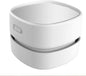 Desktop Vacuum Cleaner, Mini Table Dust Sweeper Energy Saving,High Endurance up to 90 Mins,Cordless&360º Rotatable Design for Keyboard/Home/School/Office(White AA Battery)