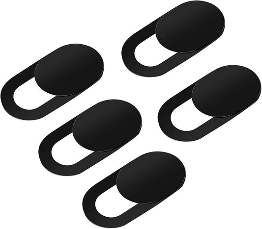 Webcam Cover, Webcam Cover Slide Compatible for Laptop, Desktop, PC, Macbook Pro, Imac, Mac Mini, Ipad Pro, Smartphone,Protect Your Privacy and Security,Strong Adhesive (Black)